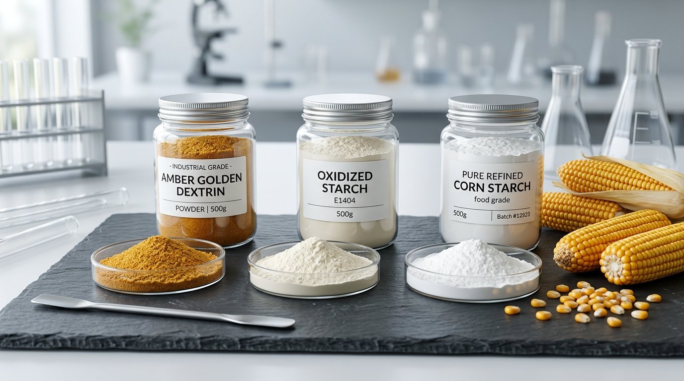 Industrial Dextrins and Oxidized Corn Starch Powders